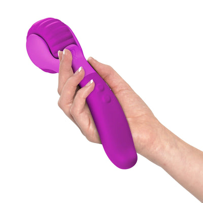 G-spot, clitoral and full body massage wheel in hand JJ-violet