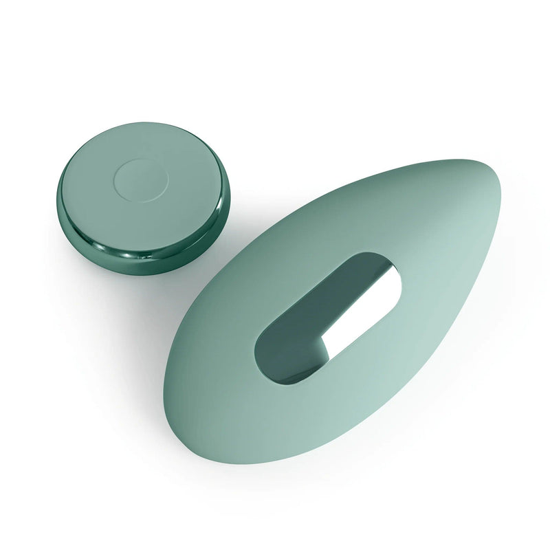 Down facing clitoral vibrator and wireless remote JJ-cactus green