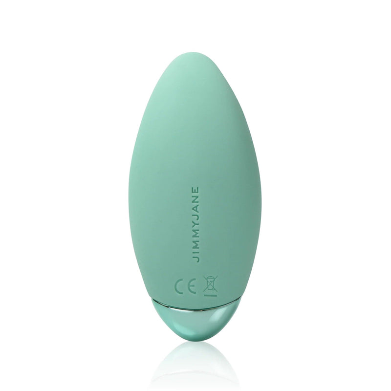 The back of the curved small vibrator Form 3 green or teal by JimmyJane 