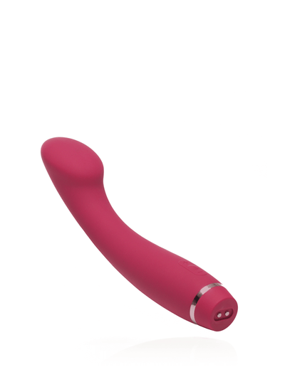 Top-facing angled personal body massager burgundy
