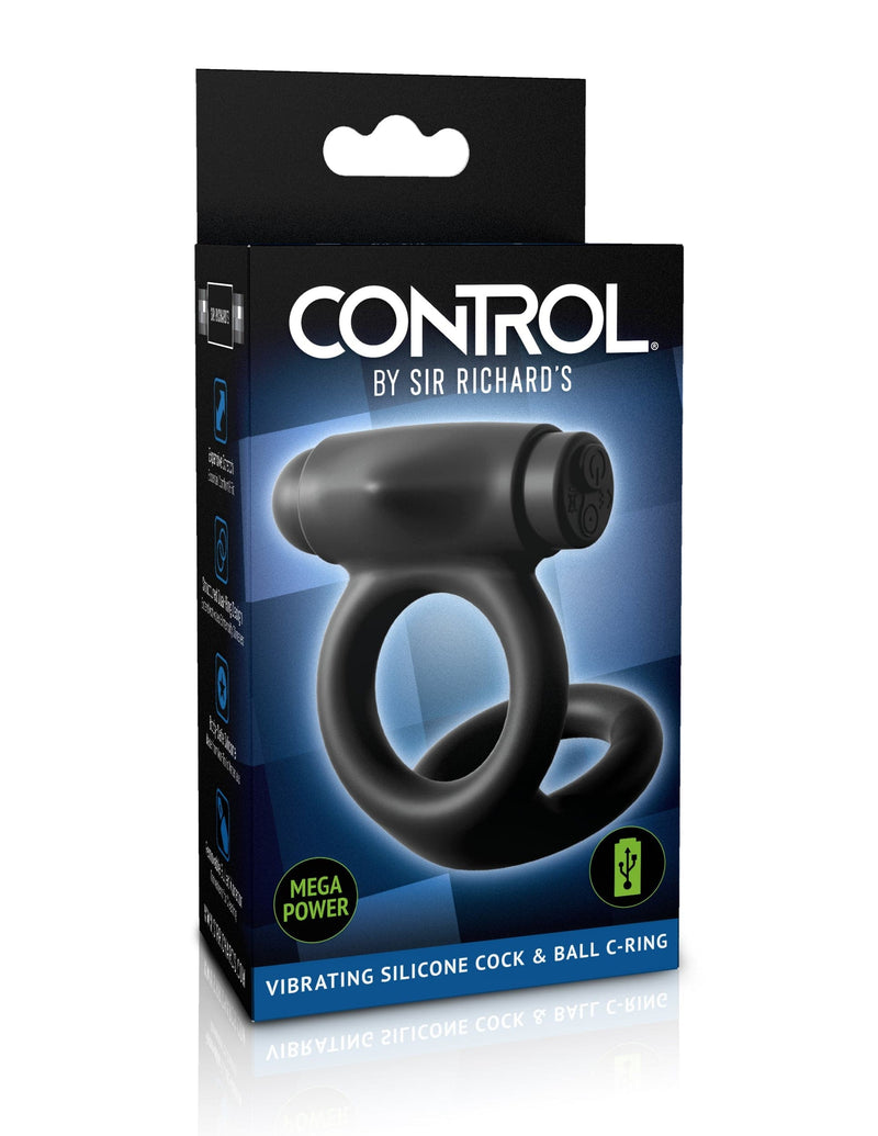 Vibrating Cock Ring | Black Silicone Box Pack