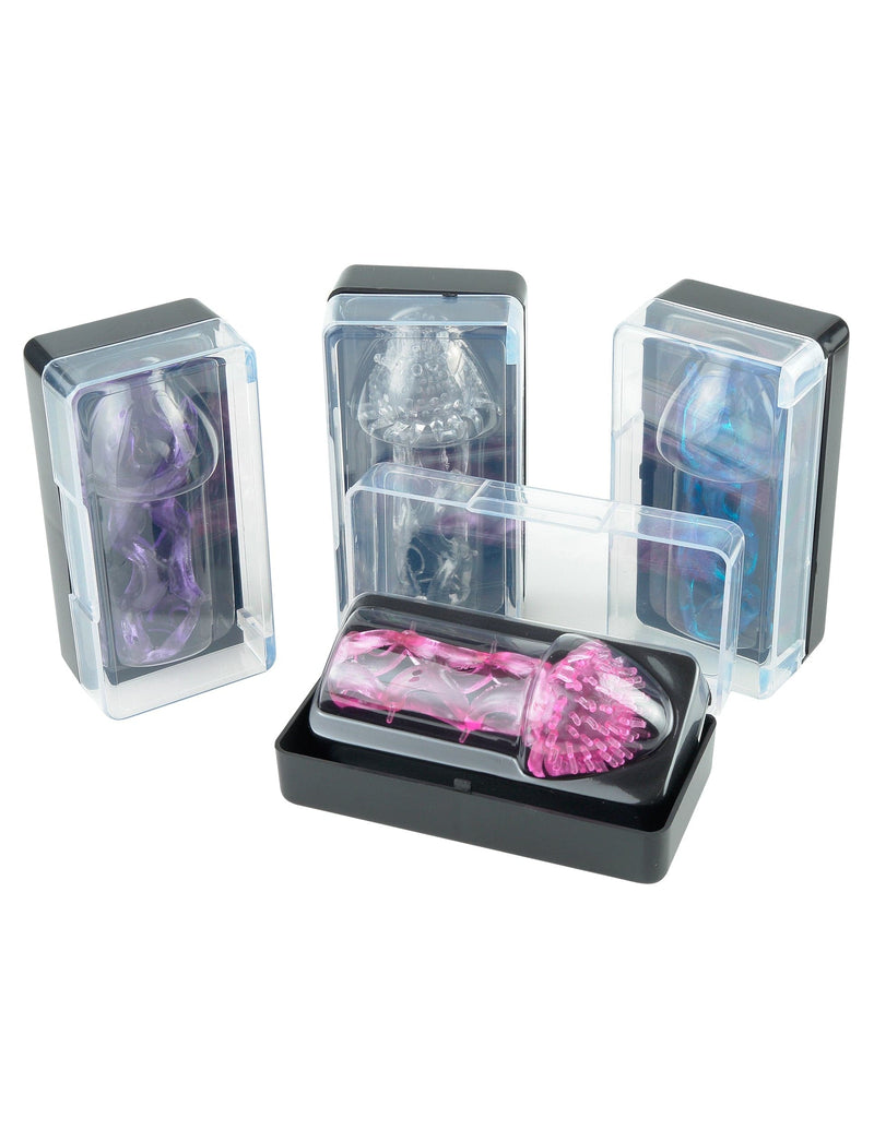 pipedream-happy-top-tickler-cage-display-assorted-colors-8-pcs