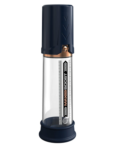 Pump Worx Max Boost Penis Pump - Blue/Clear