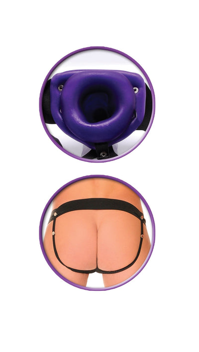 fetish-fantasy-series-for-him-or-her-hollow-strap-on-purple-black