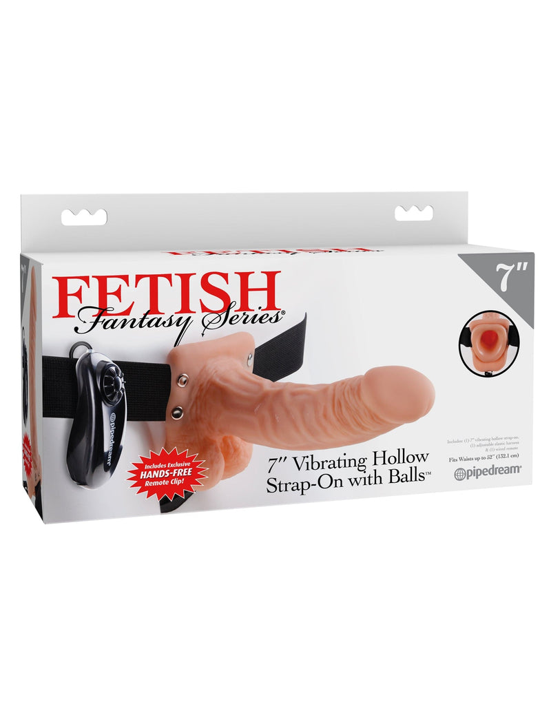fetish-fantasy-series-7-vibrating-hollow-strap-on-with-balls-light-black
