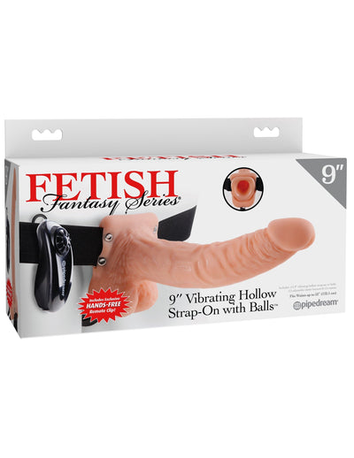 fetish-fantasy-series-9-vibrating-hollow-strap-on-with-balls-light-black