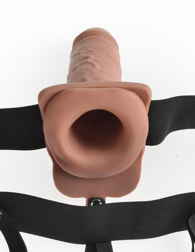 fetish-fantasy-series-7-hollow-strap-on-with-remote-tan-black