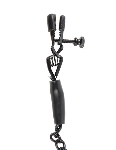 fetish-fantasy-series-adjustable-nipple-chain-clamps-black