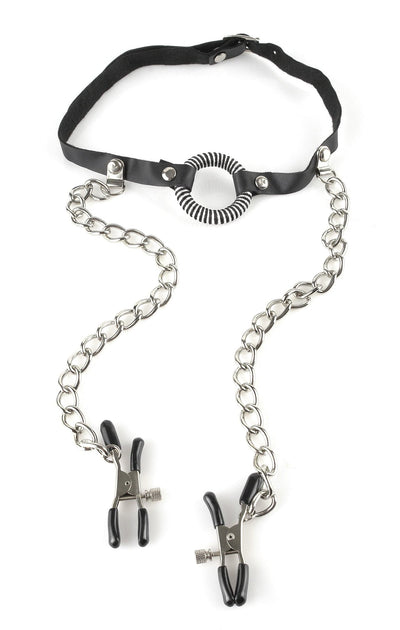 fetish-fantasy-series-o-ring-gag-nipple-clamps-black-silver