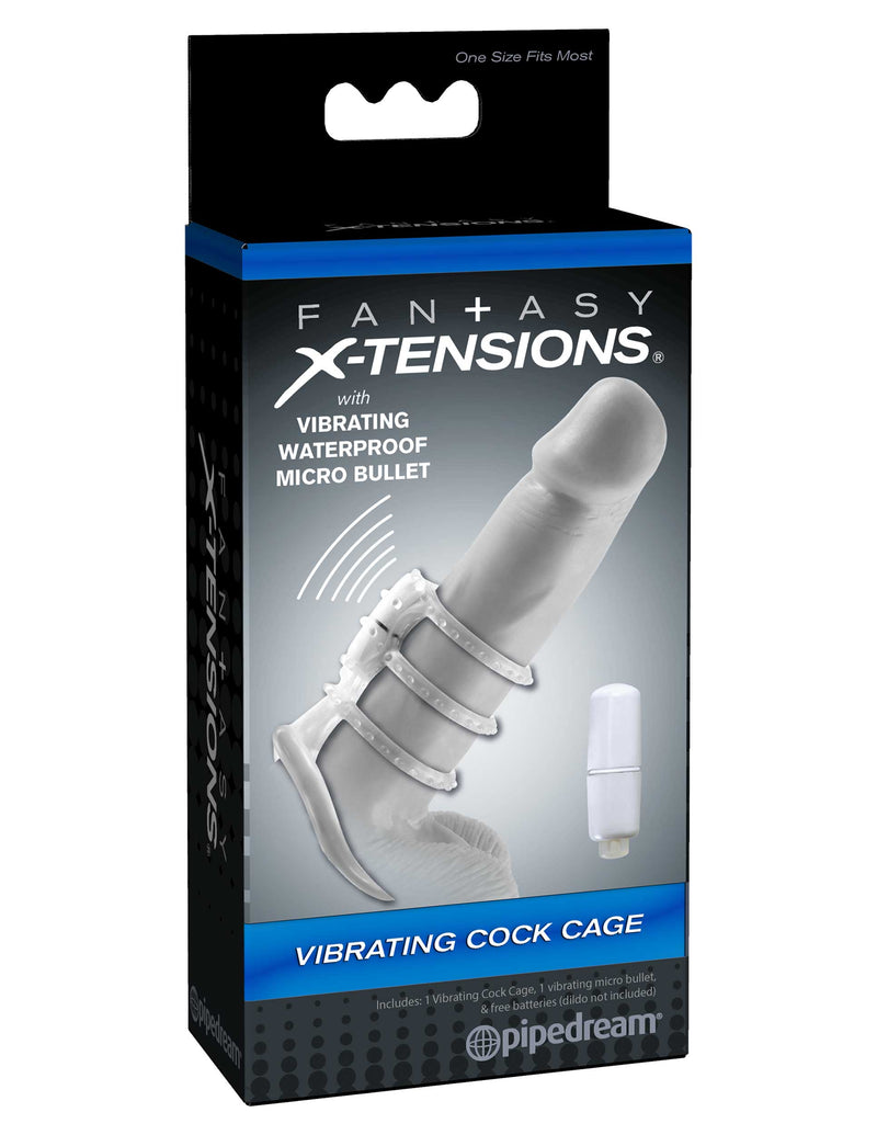 fantasy-x-tensions-vibrating-cock-cage-clear-white