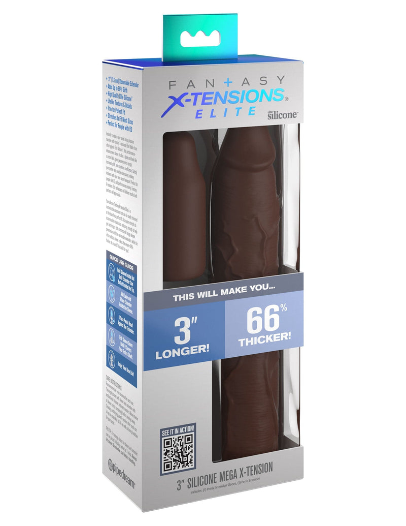fantasy-x-tensions-3-inches-silicone-mega-x-tension-brown