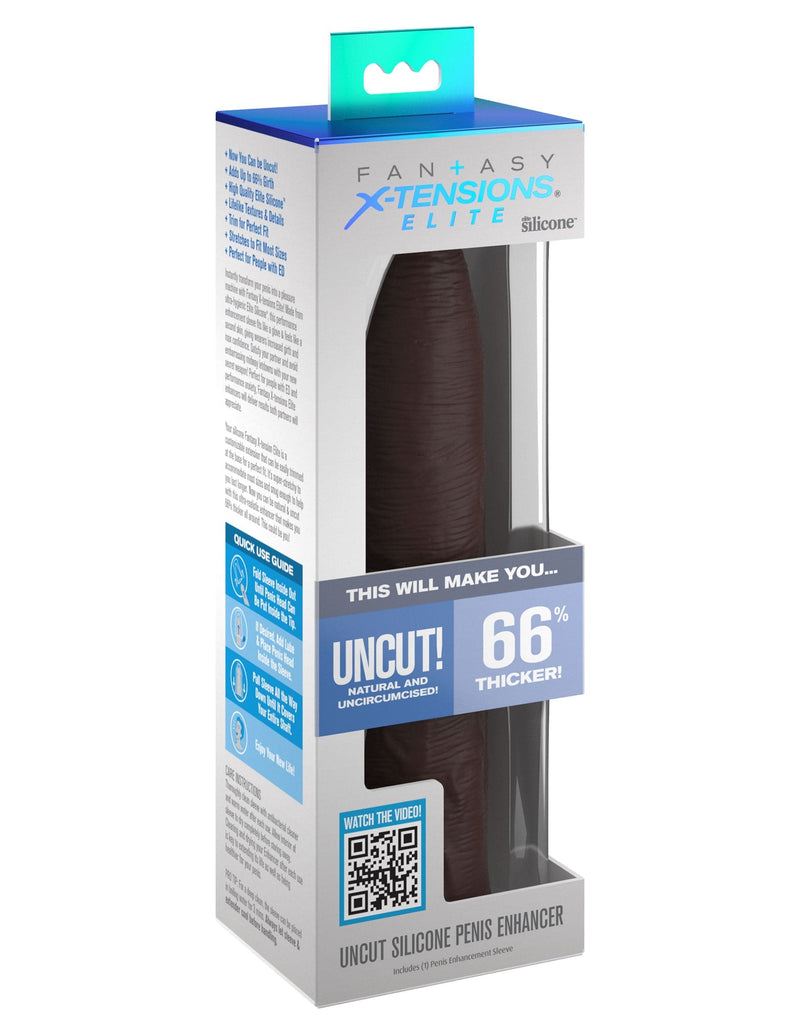 fantasy-x-tensions-uncut-silicone-penis-enhancer-brown