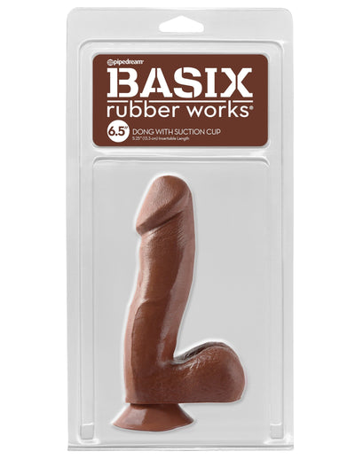 basix-rubber-works-6-5-dong-with-suction-cup-brown