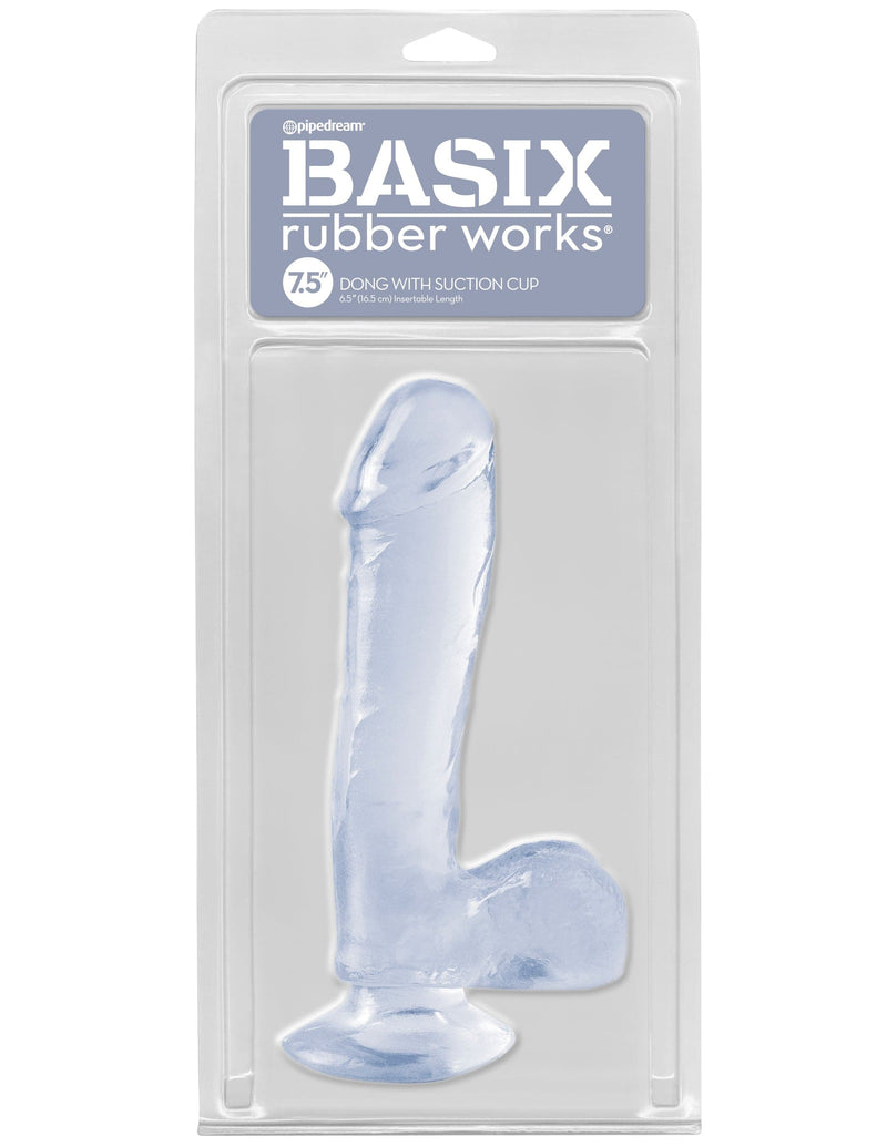 basix-rubber-works-7-5-dong-with-suction-cup-clear