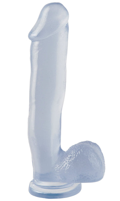 12 Inch Realistic Dildo Transparent  | Basix Rubber Works 12" Dong with Suction Cup
