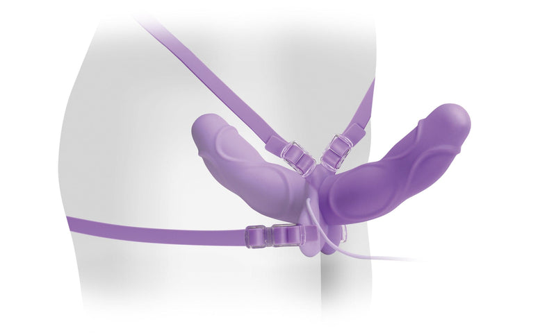 fetish-fantasy-elite-vibrating-double-delight-strap-on-purple