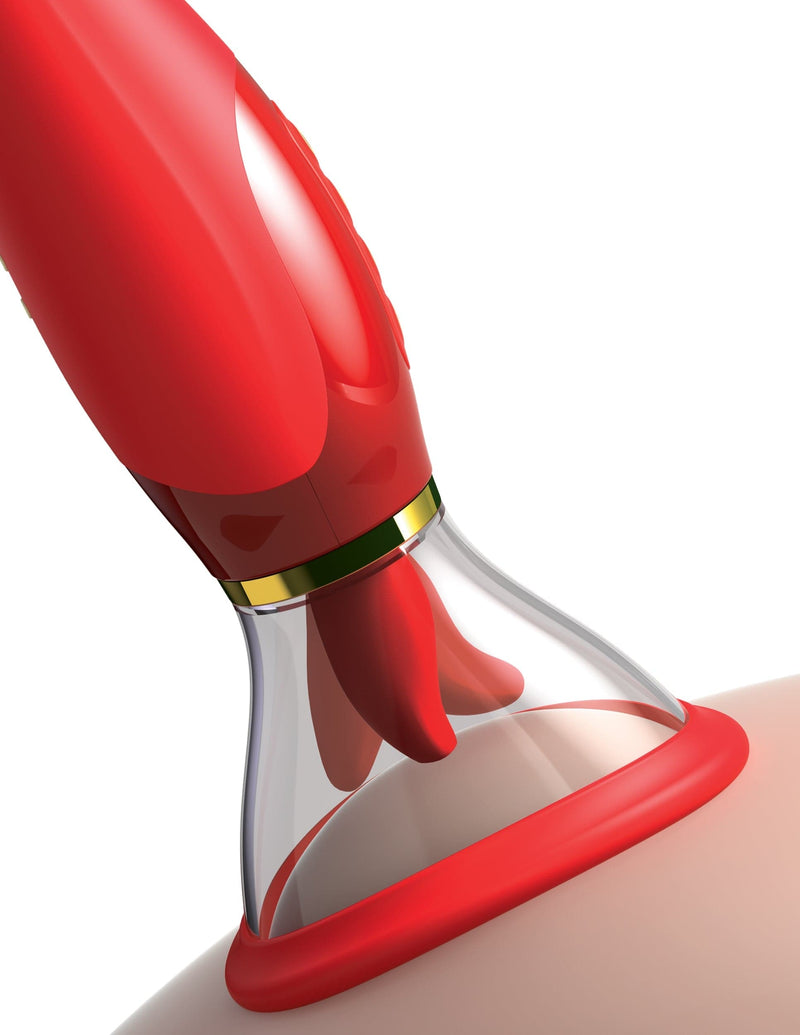 Vibrator tongue vibrator with suction cup
