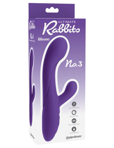 purple and pleasurable Rabbit Silicone Vibrator box image