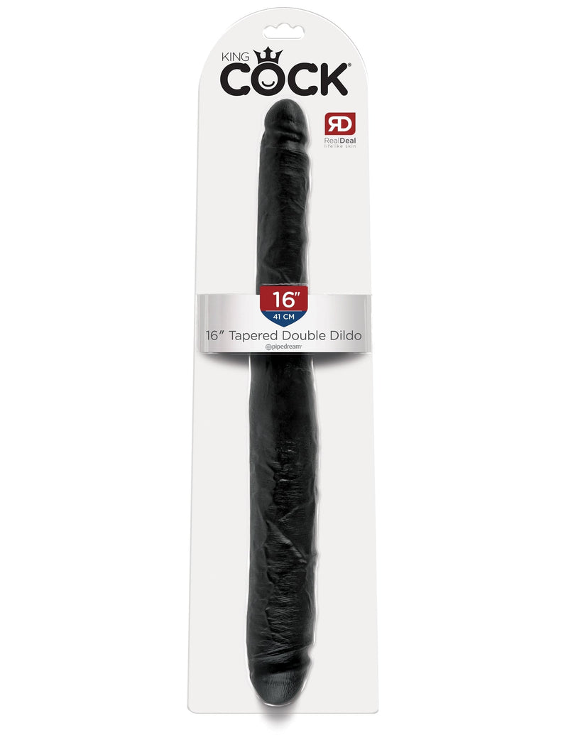king-cock-16-tapered-double-dildo-black