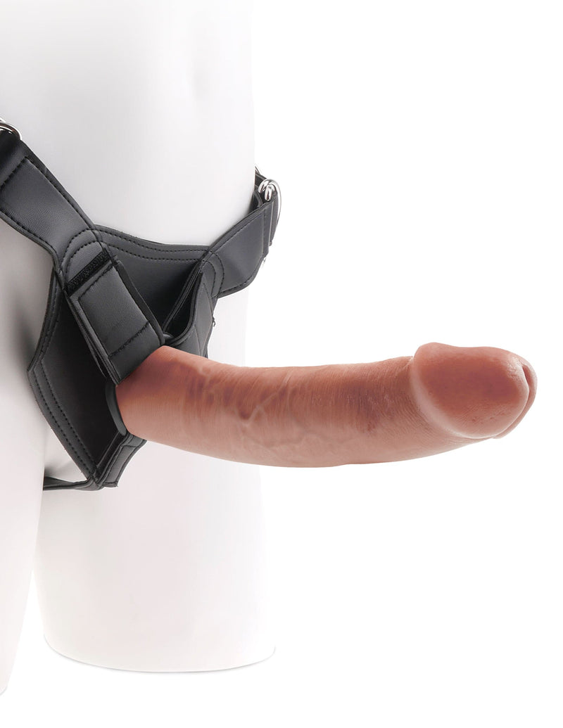 king-cock-strap-on-harness-with-9-cock-tan