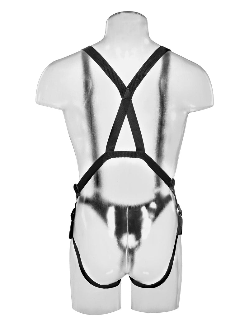 king-cock-12-hollow-strap-on-suspender-system-light-black