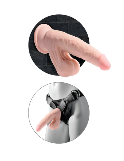 king-cock-plus-6-triple-density-cock-with-swinging-balls-light