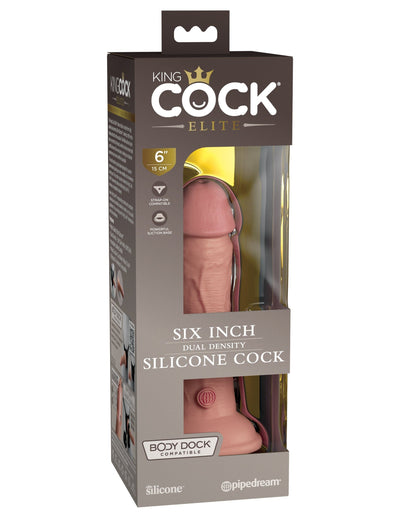 king-cock-elite-6-silicone-dual-density-cock-light