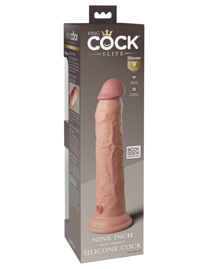 king-cock-elite-9-silicone-dual-density-cock-light