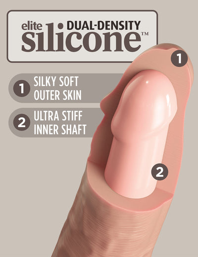 king-cock-elite-6-vibrating-silicone-dual-density-cock-light