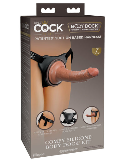 king-cock-elite-comfy-silicone-body-dock-kit