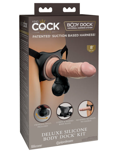 king-cock-elite-deluxe-silicone-body-dock-kit