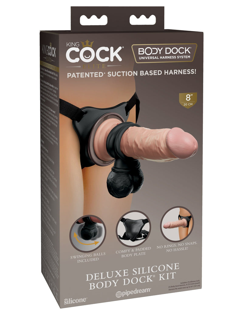 king-cock-elite-deluxe-silicone-body-dock-kit