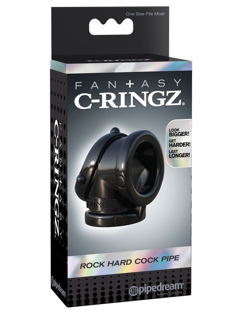 fantasy-c-ringz-rock-hard-cock-pipe-black