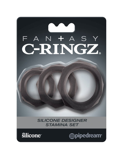 fantasy-c-ringz-silicone-designer-stamina-set-black
